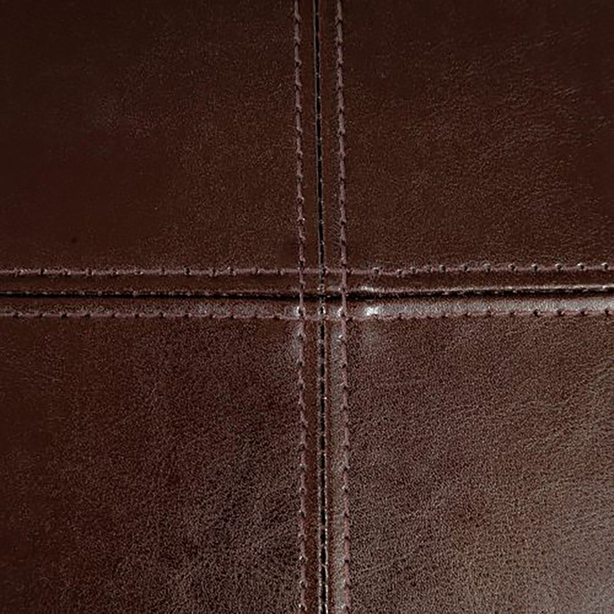 Bonded Leather Upholstered Dining Chair With Solid Wood Legs (Set of 2) - Chocolate