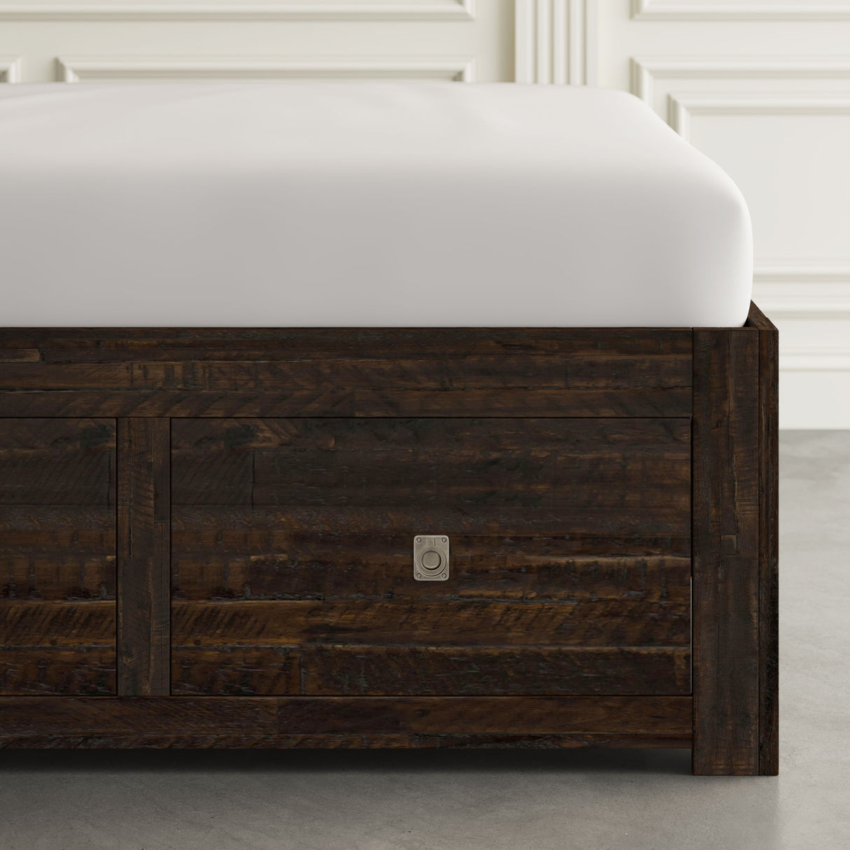 Kona Grove - King Storage Bed - Chocolate Dark Brown