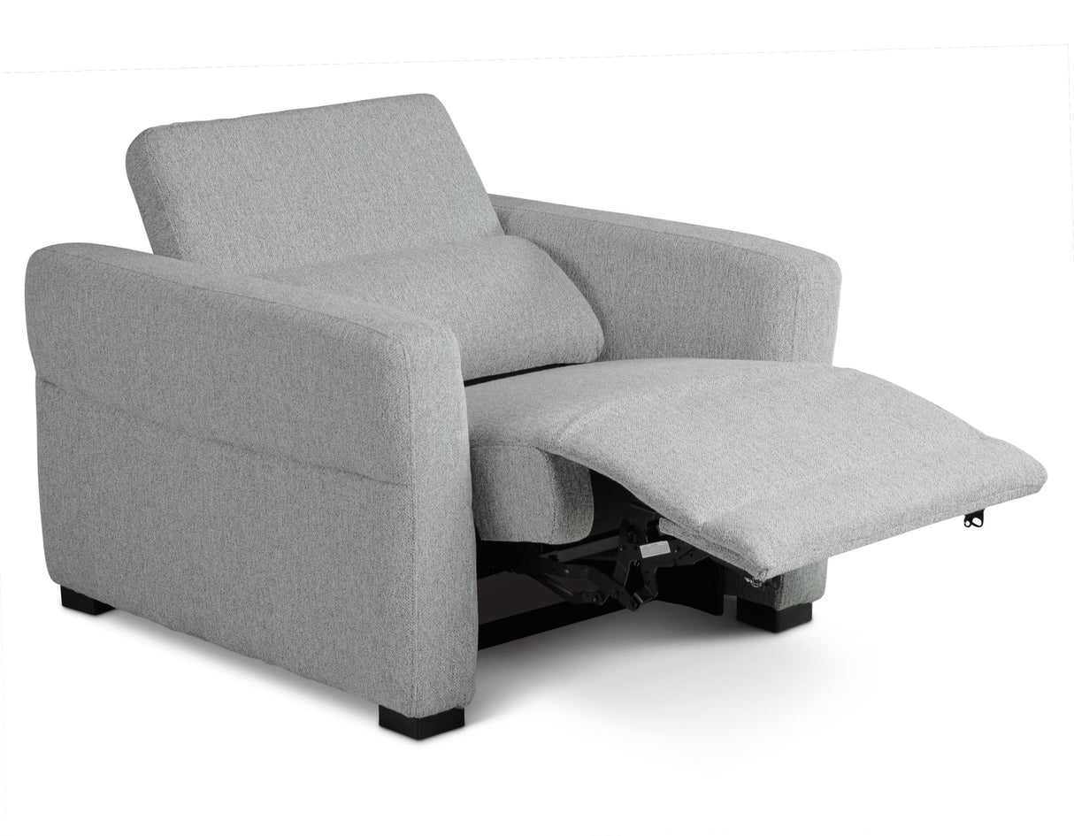 Isla - Dual Power Recliner - Dark Gray