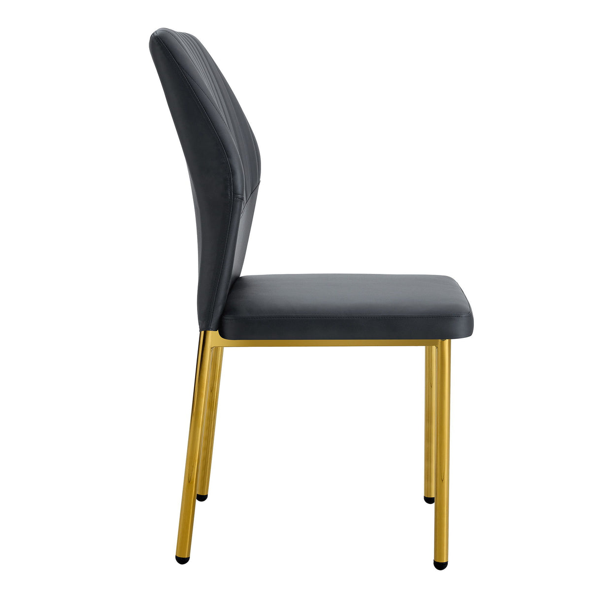 Luxury Simple Chair With Metal Gold Leg