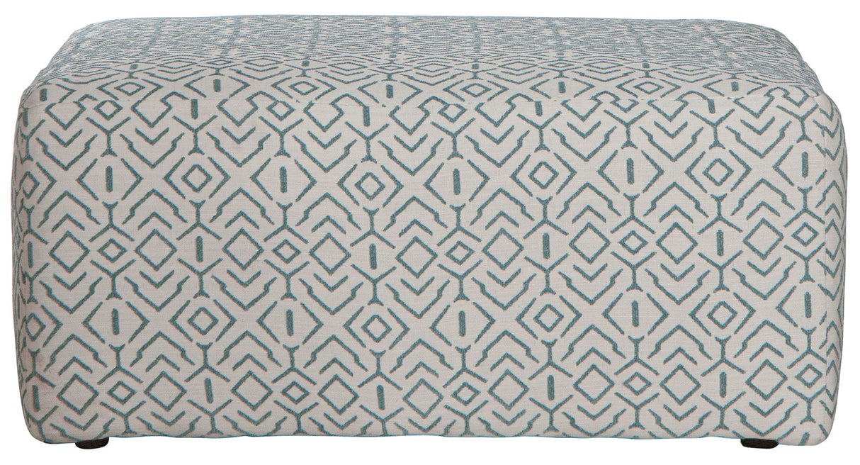 Howell - Cocktail Ottoman - Aqua