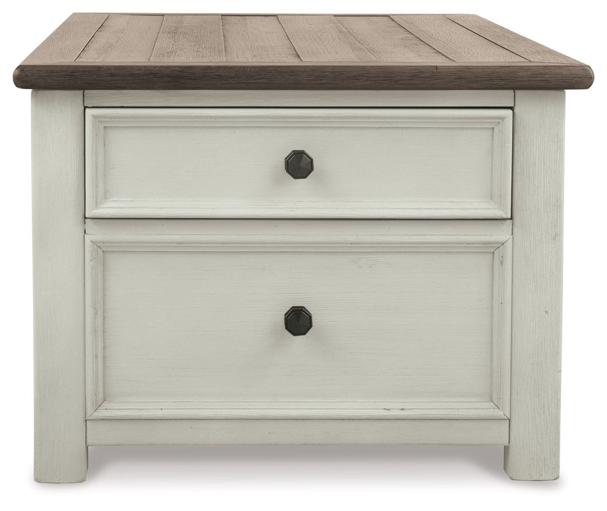 Bolanburg - Lift Top Cocktail Table - White / Brown / Beige