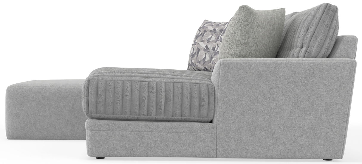 Titan - Sectional With Comfort Coil Seating, Cocktail Ottoman And Accent Pillows Included