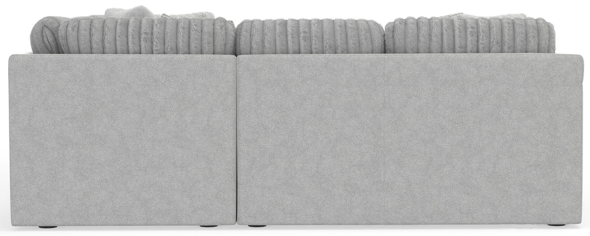 Logan - Upholstered Sectional With Comfort Coil Seating And Accent Pillows Included