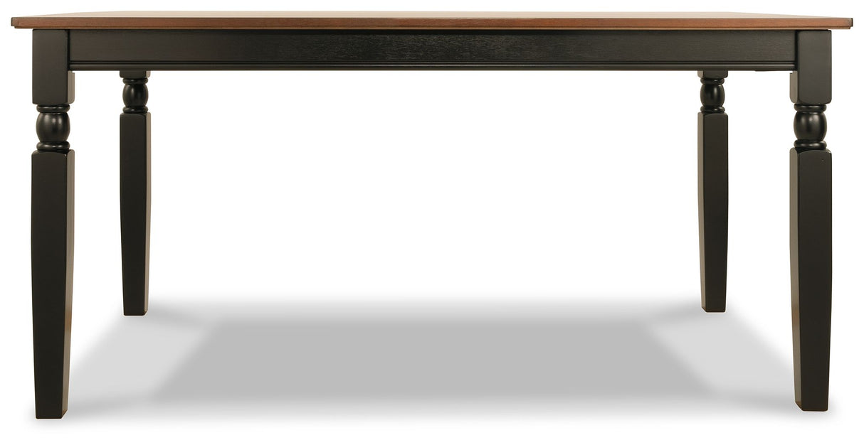 Owingsville - Rectangular Dining Room Table - Black / Brown