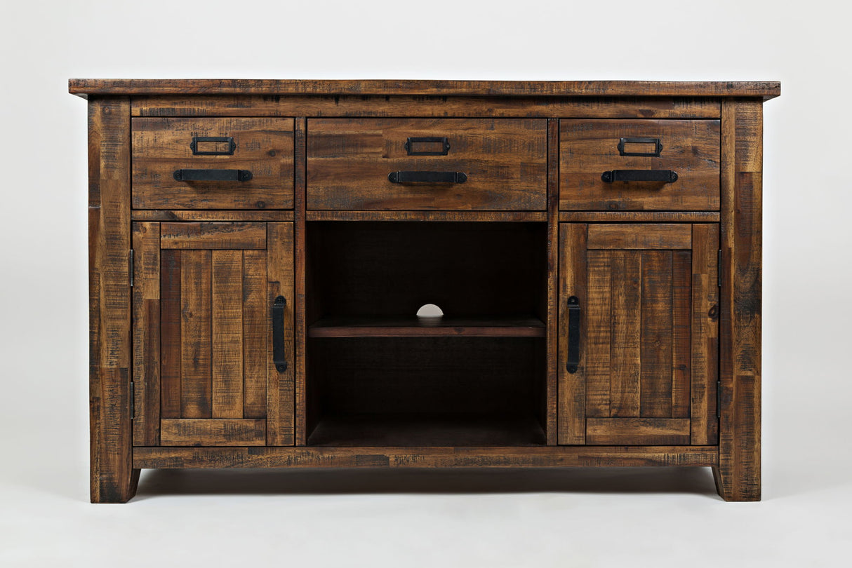 Cannon Valley - 50" Media Console - Distressed Medium Brown