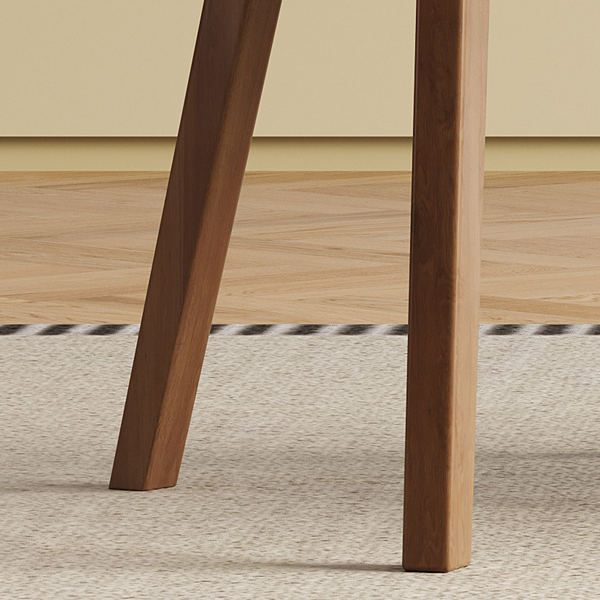 Dining Chair (Set of 2) - White / Deep Walnut