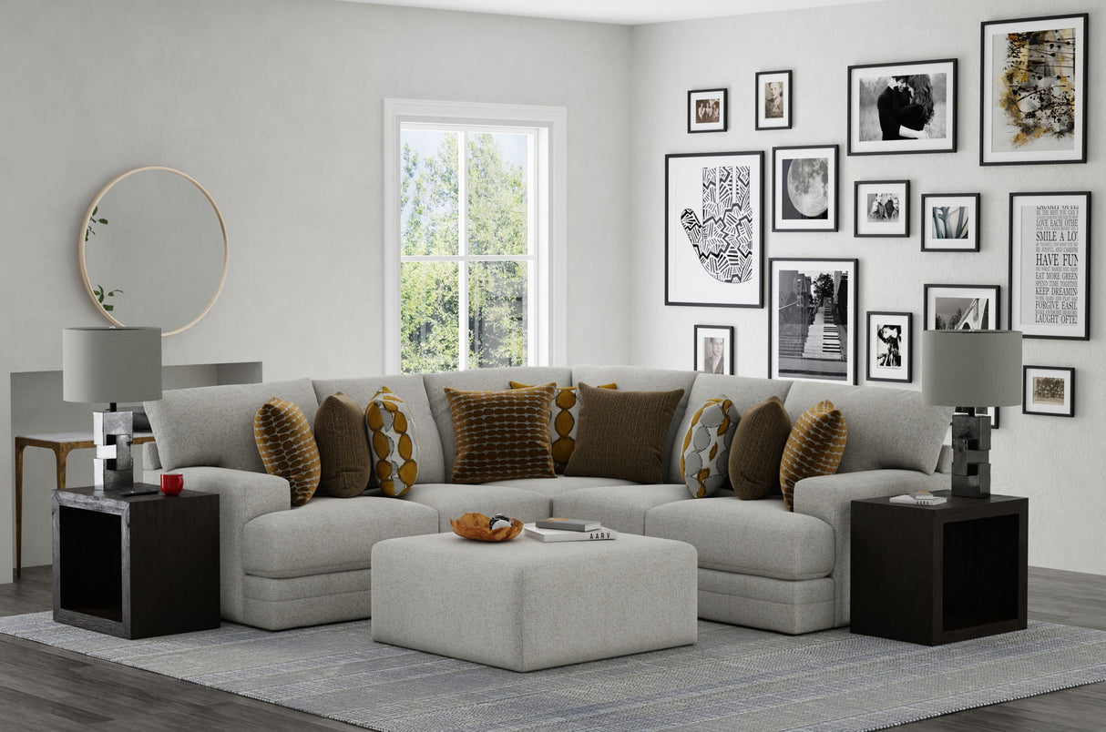 Tori - Sectional With Comfort Coil Seating, Cocktail Ottoman And Accent Pillows Included