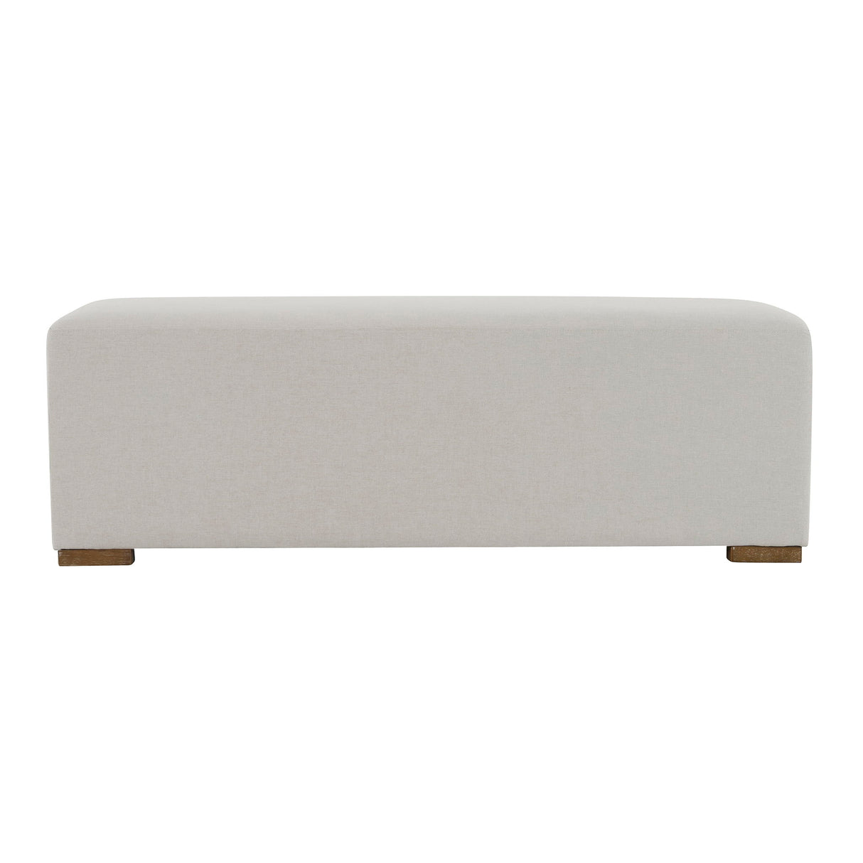 Simple Long Ottoman For Living Room - White