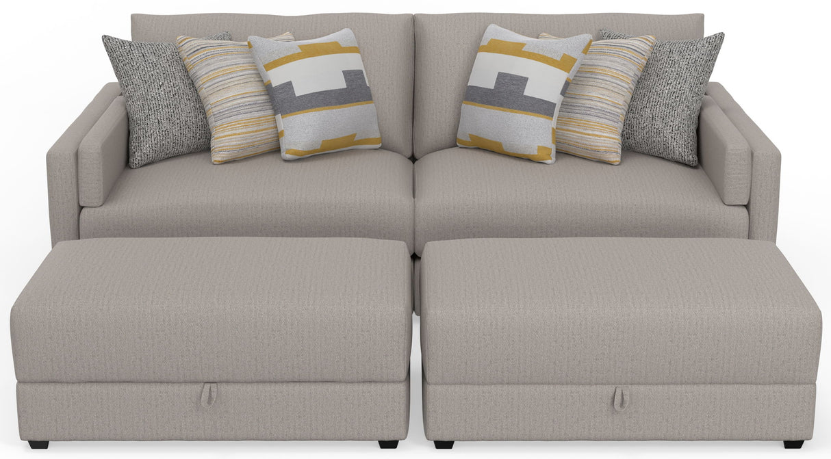 Trevor - Extra Deep Oversized Sofa With Included Storage Cocktail Ottoman