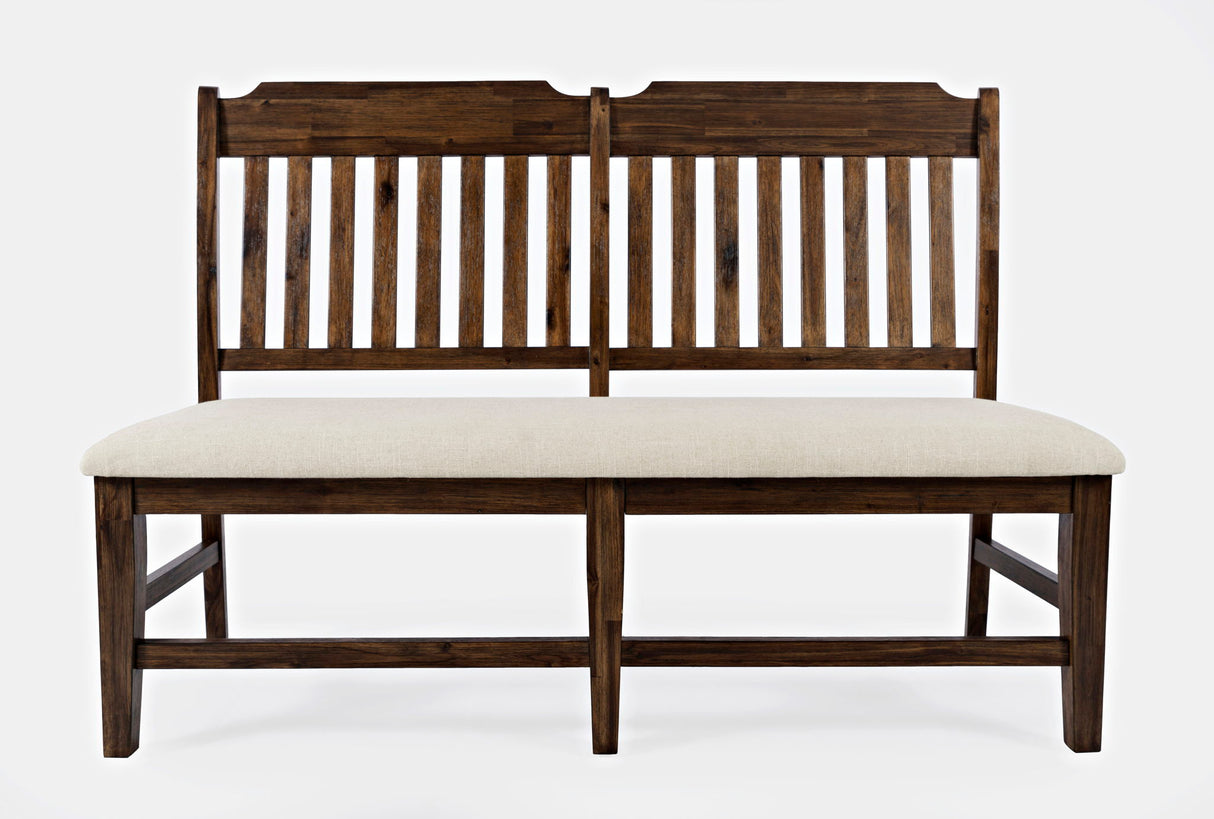 Bakersfield - Dining Bench - Wire Brush Brown / Beige