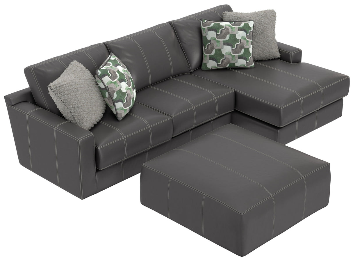Minori - Italian Leather Sofa / Chaise And Cocktail Ottoman