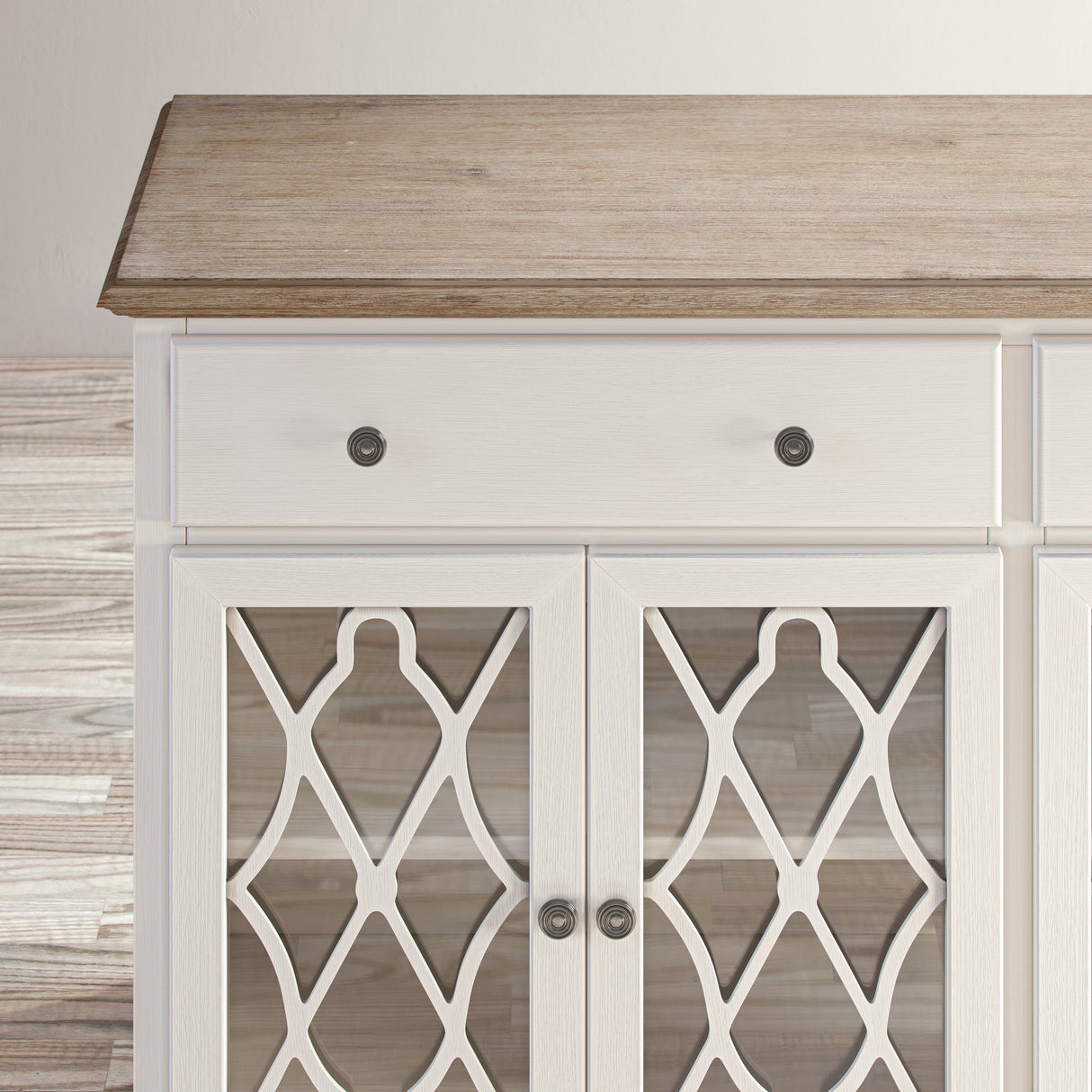 Aurora Hills 4 Door Accent Cabinet