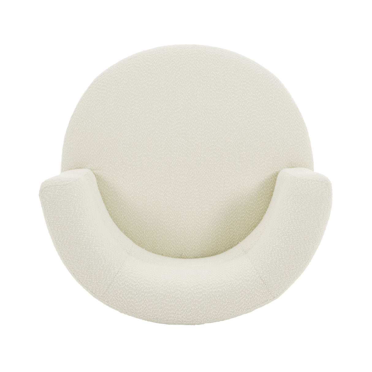 Swivel Accent Chair, 360° Rotating Design With Ergonomic Support For Living Room, Bedroom & Home Office - Cream White
