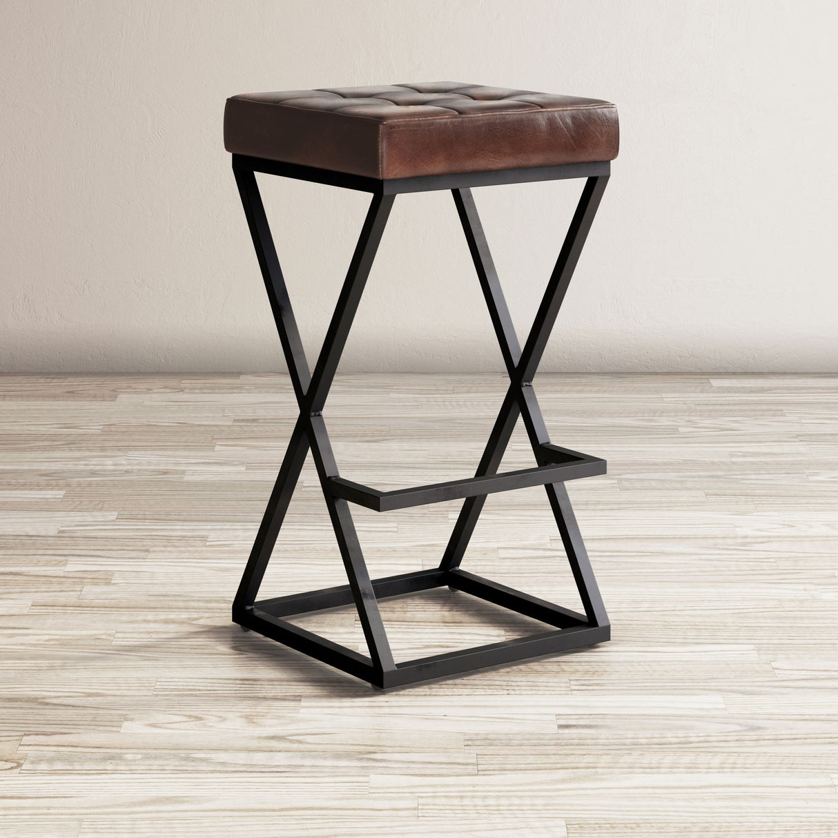 Global Archive - Brooks Leather Stool
