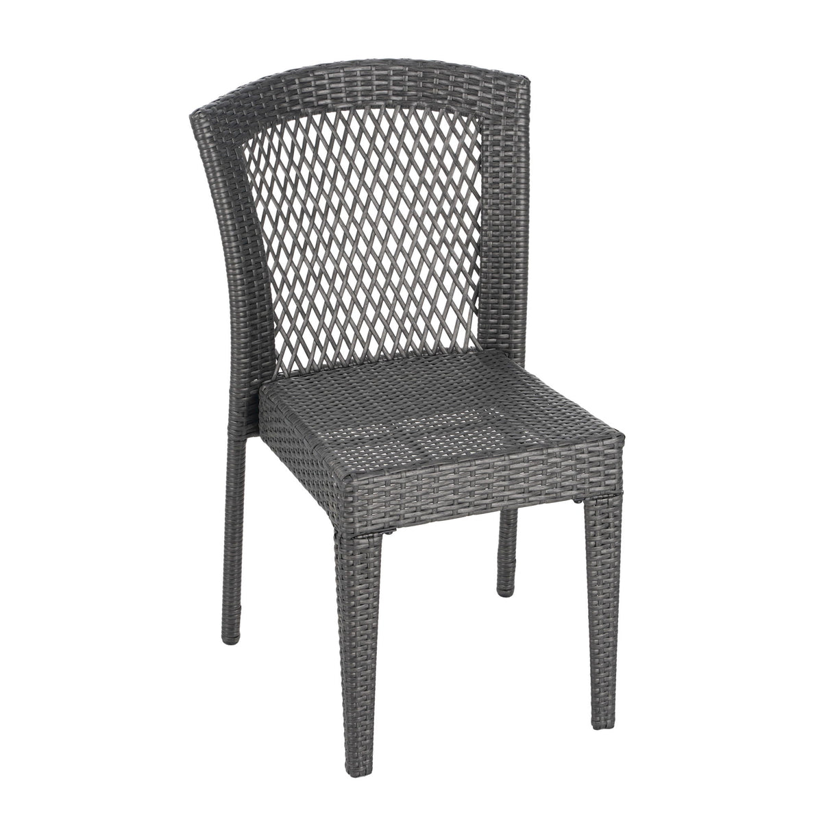 Farley - Stacking Sidechair (Set of 2) With Open Backrests - Gray