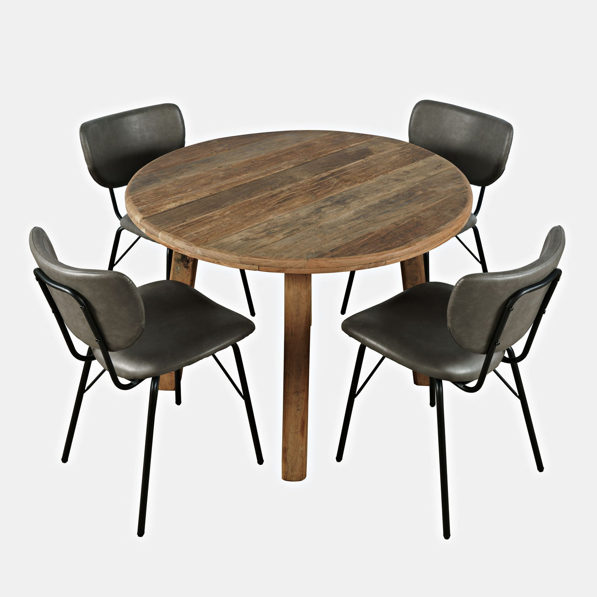Reclamation - 5 Piece Dining Set With Upholstered Chairs