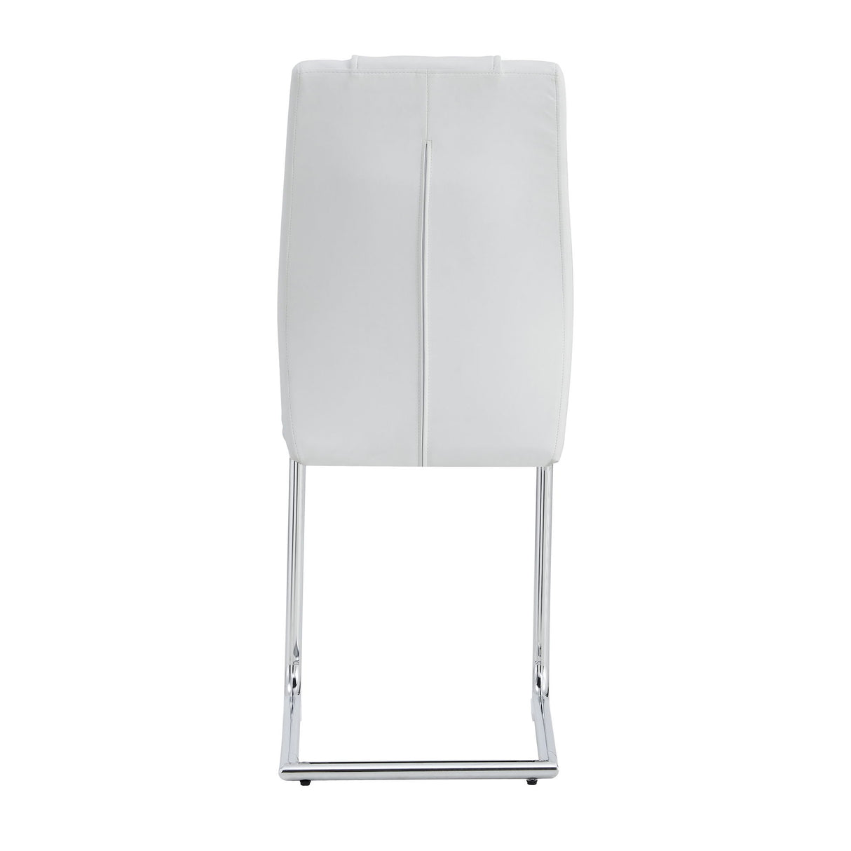 Modern Dining Chairs With Padded Seat, Metal Legs