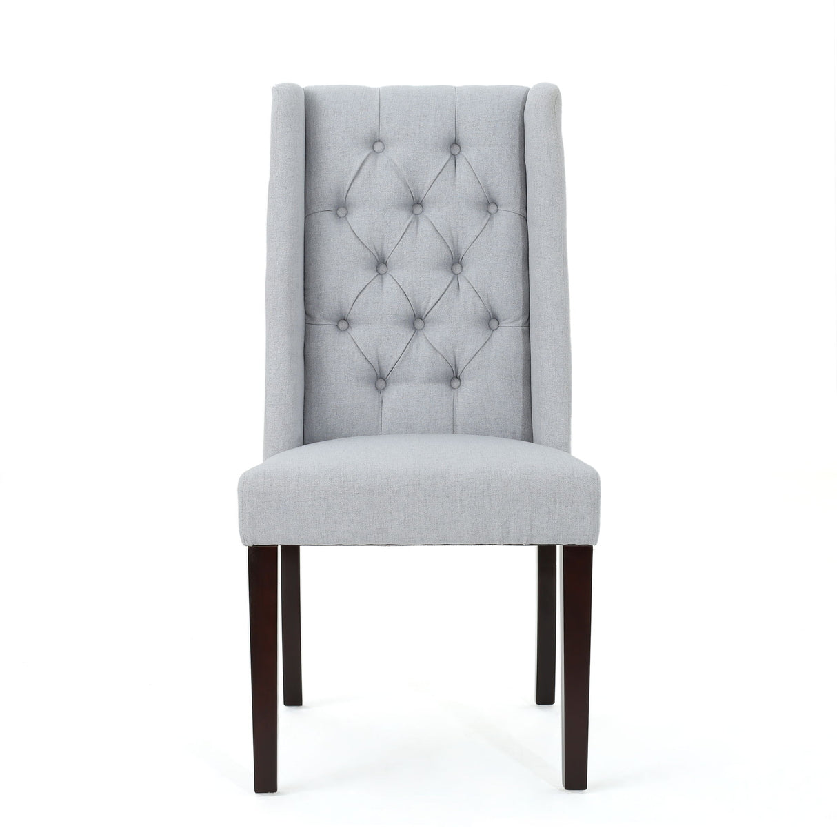 Sophisticated Tufted Dining Chair With High Back Design