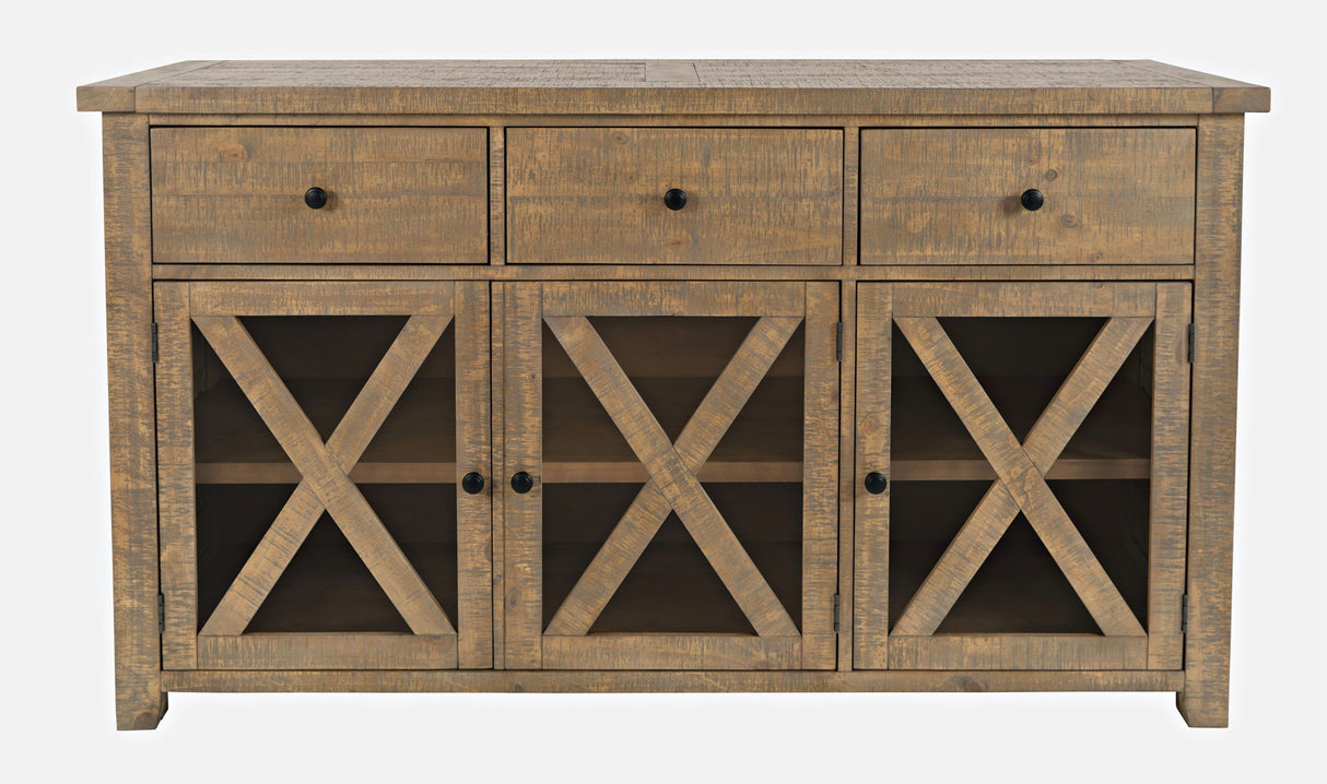 Carlyle Crossing - Server - Distressed Medium Brown