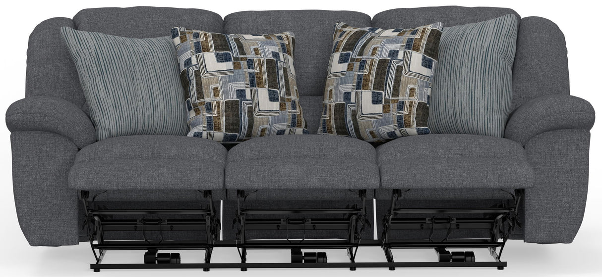 Trifecta - Sofa With 3 Recliners and Drop Down Table