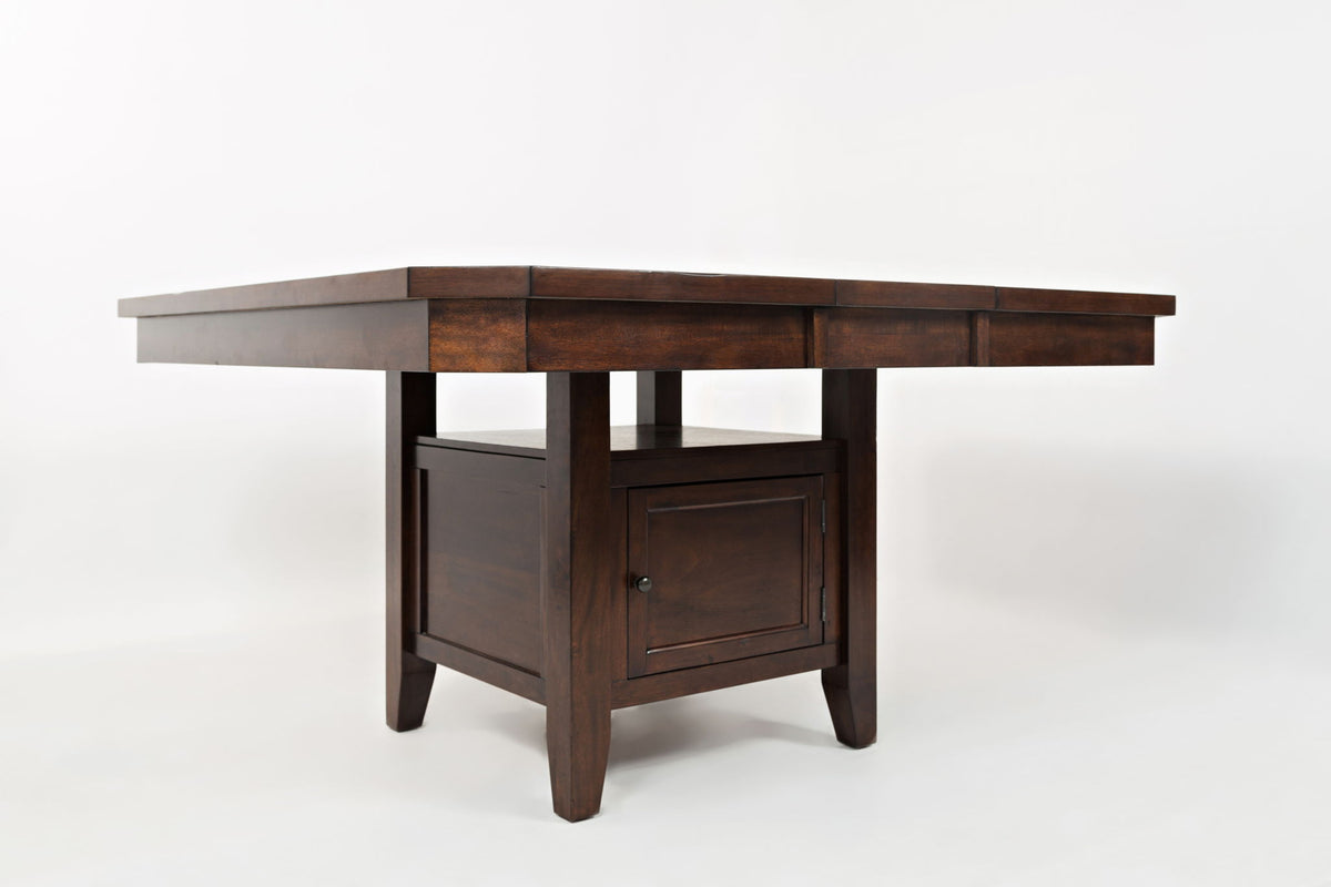 Manchester - High-Low Square Dining Table - Merlot