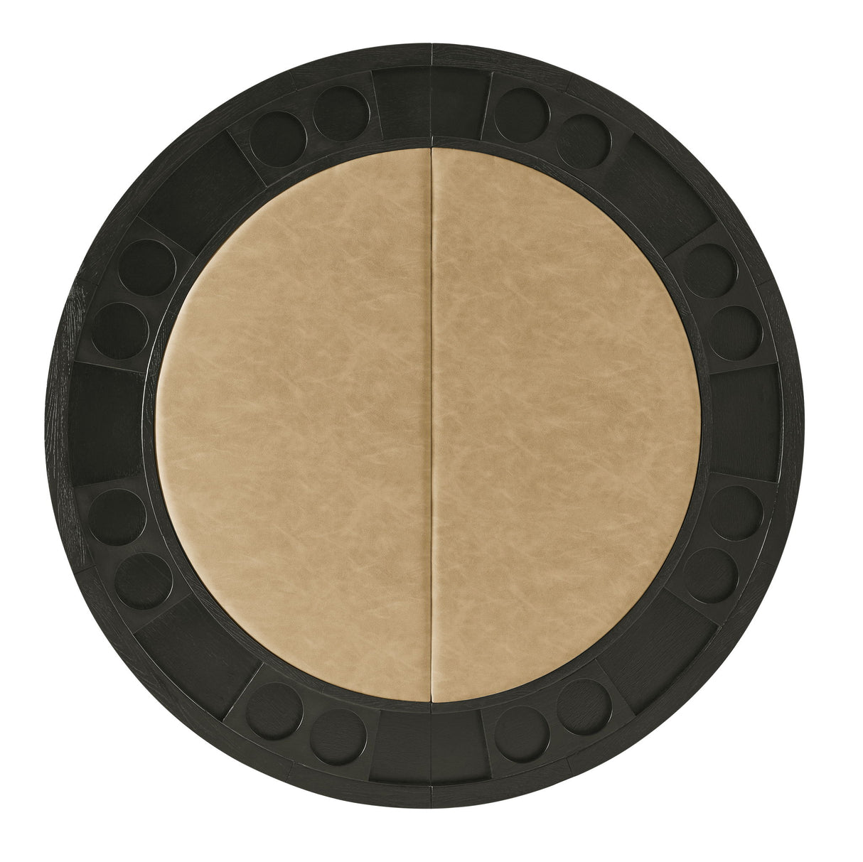 Rylie - 6 Piece Counter Dining Set (Counter Table With Game Top & 4 Counter Chairs) - Black / Sand