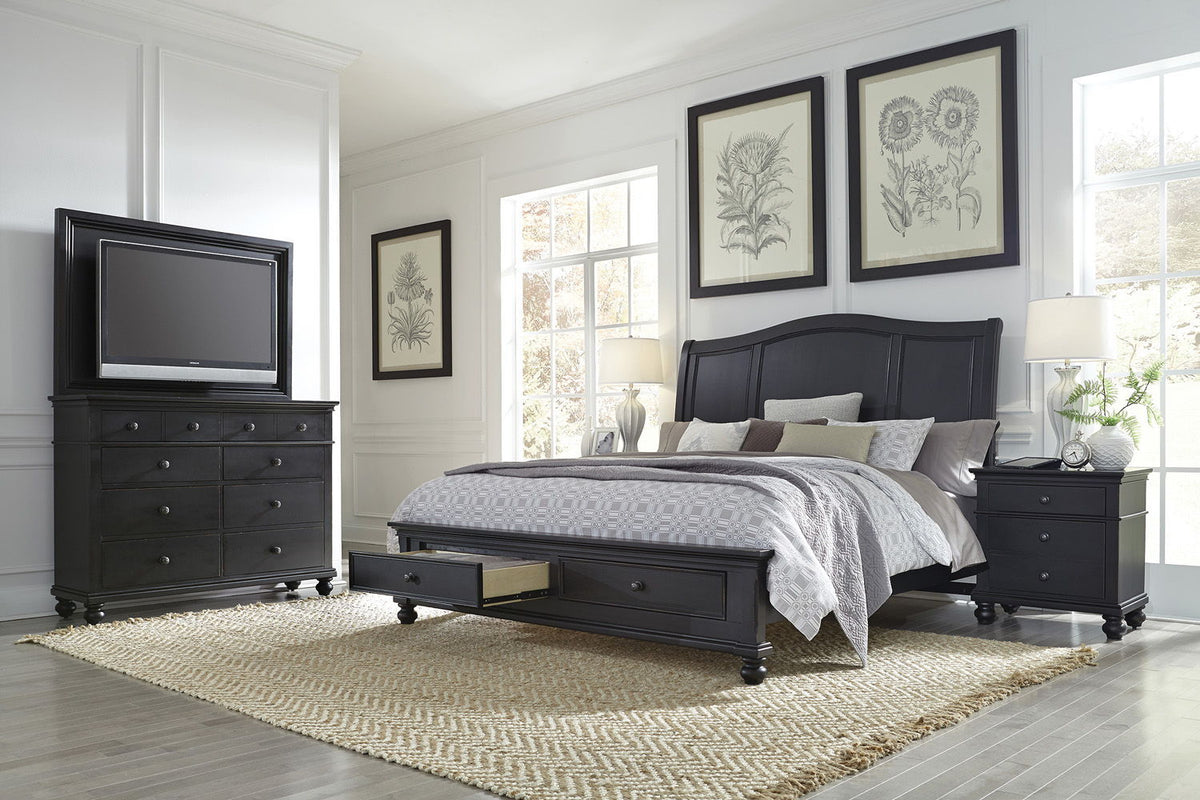 Oxford - Sleigh Bed