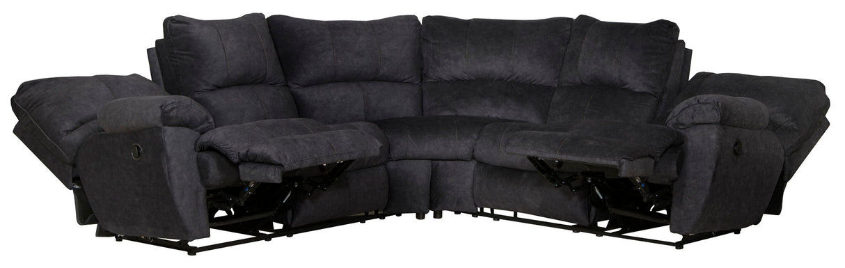 Shane - 2 Piece Reclining Sectional - Smoke