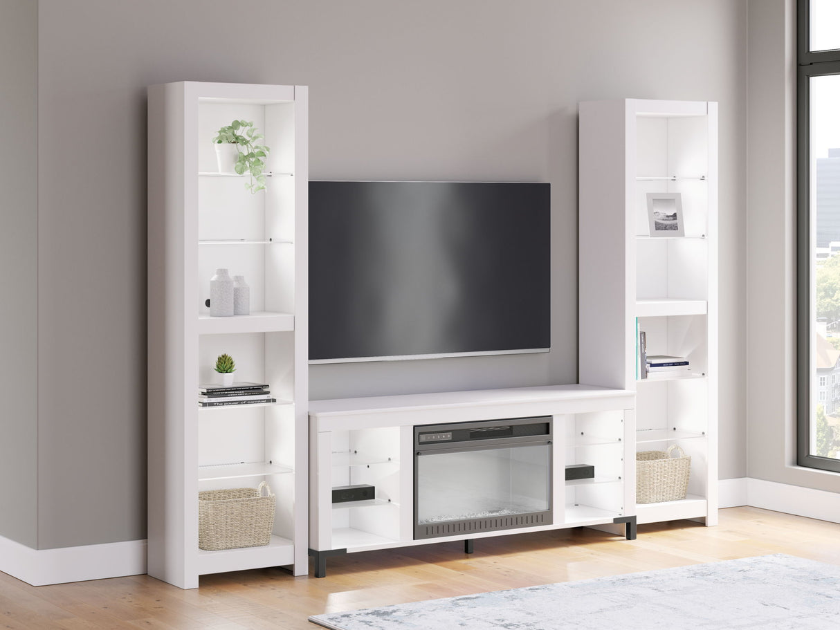 Brollevi - 3-Piece Entertainment Center - White
