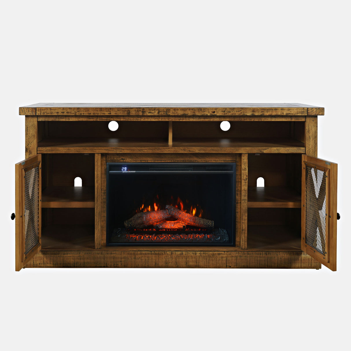 Telluride - Electric Fireplace Media Console - Gold