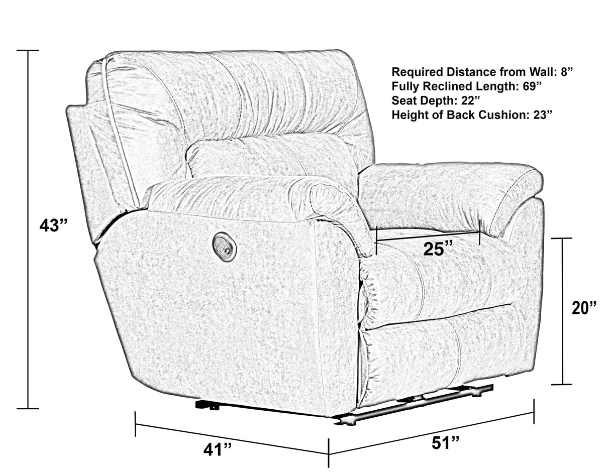Hollins - Power Recliner - Coffee
