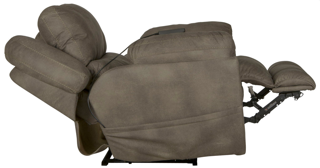 Flynn - Power Lay Flat Recliner With Power Adjustable Headrest & Lumbar And Dual Heat & Massage - Fig