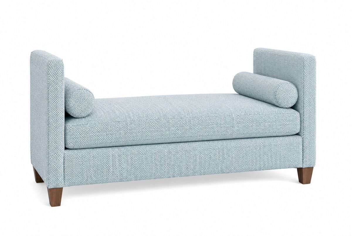 Tide & Timber - Upholstered Daybed - Ocean Blue / Gray Oak