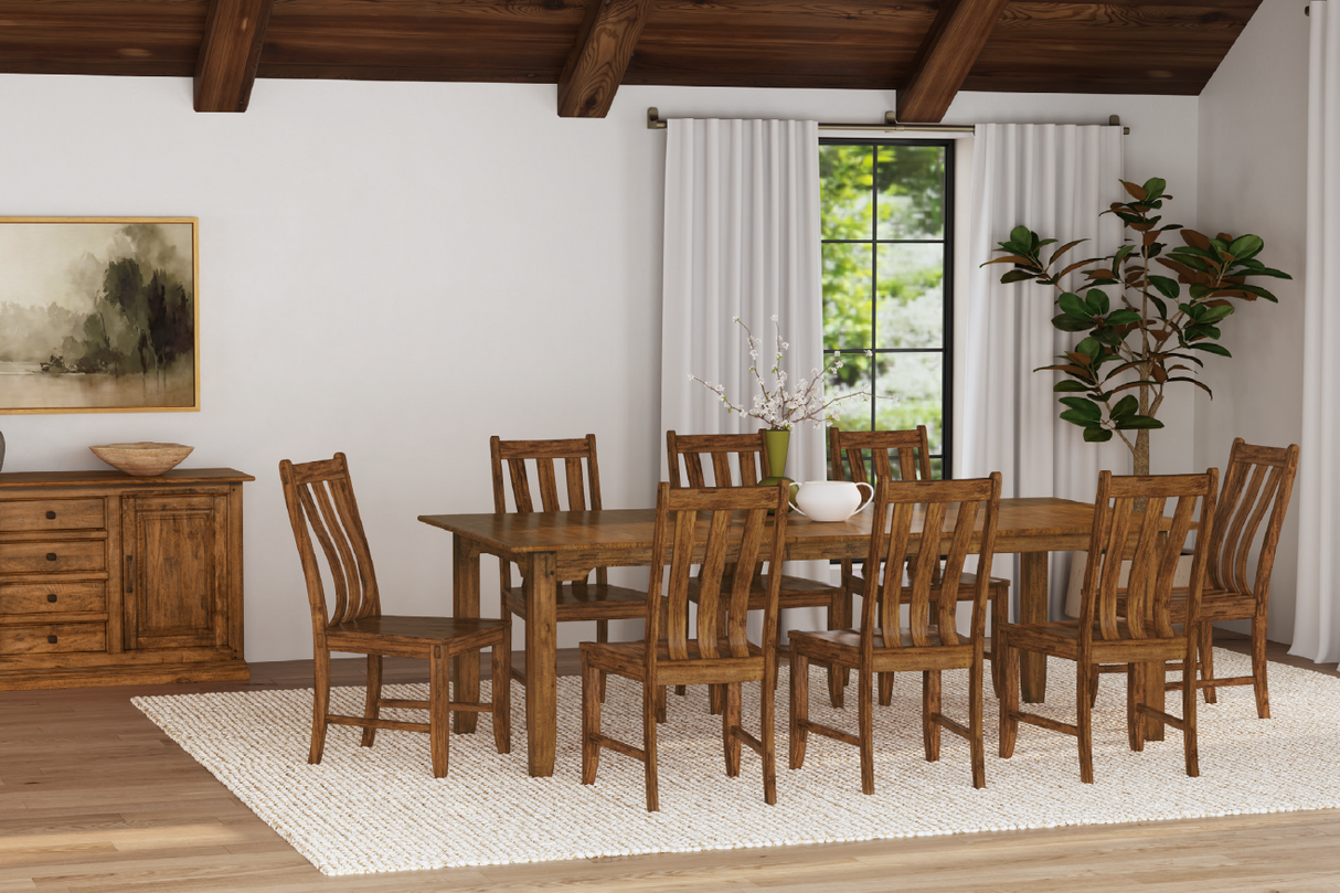 Silverdale Dining Slatback Chair Wood Seat