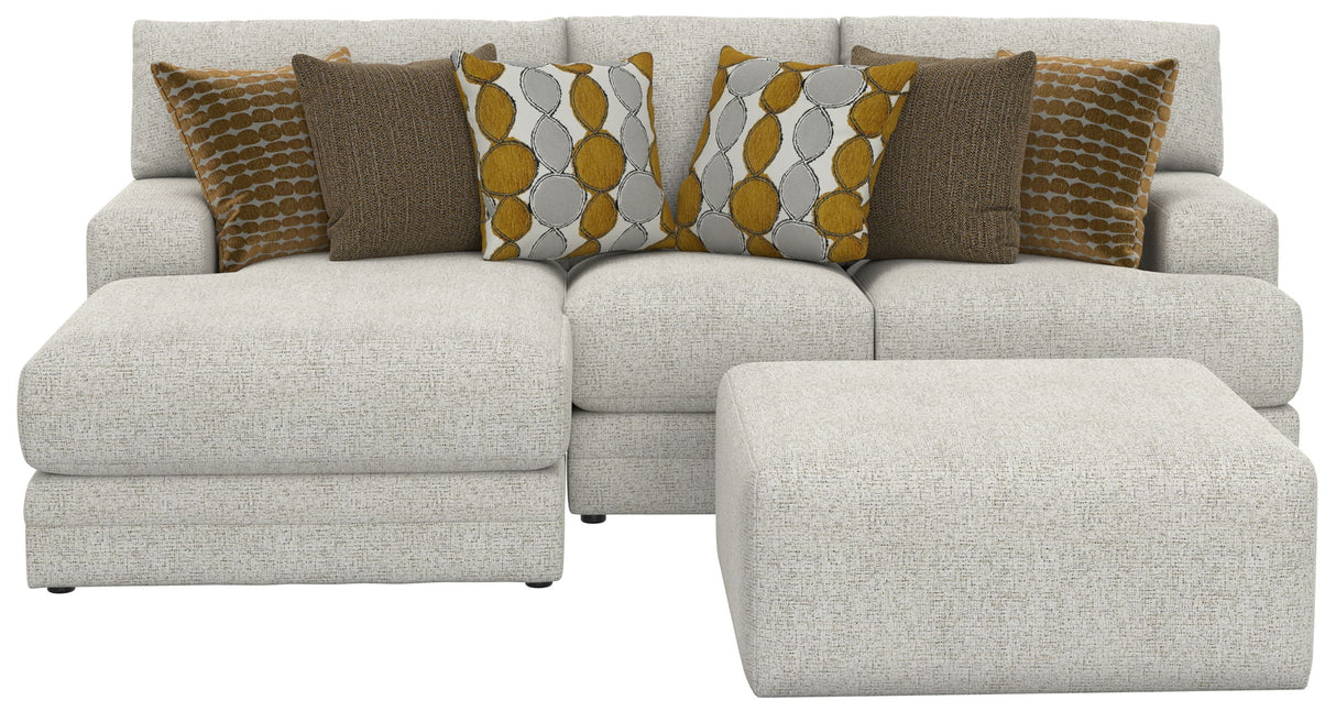 Tori - Sectional With Comfort Coil Seating, Cocktail Ottoman And Accent Pillows Included