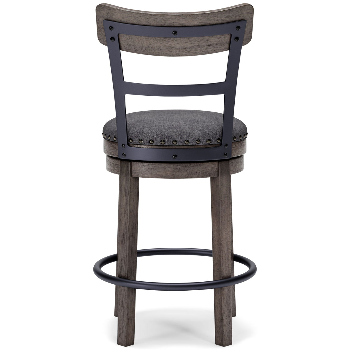Caitbrook - UPH Swivel Barstool - Gray
