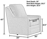 Zeller - Swivel Chair - Sandstone