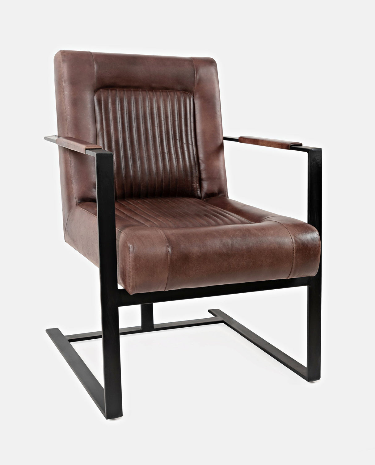 Global Archive - Maguire Genuine Leather Sled Chair