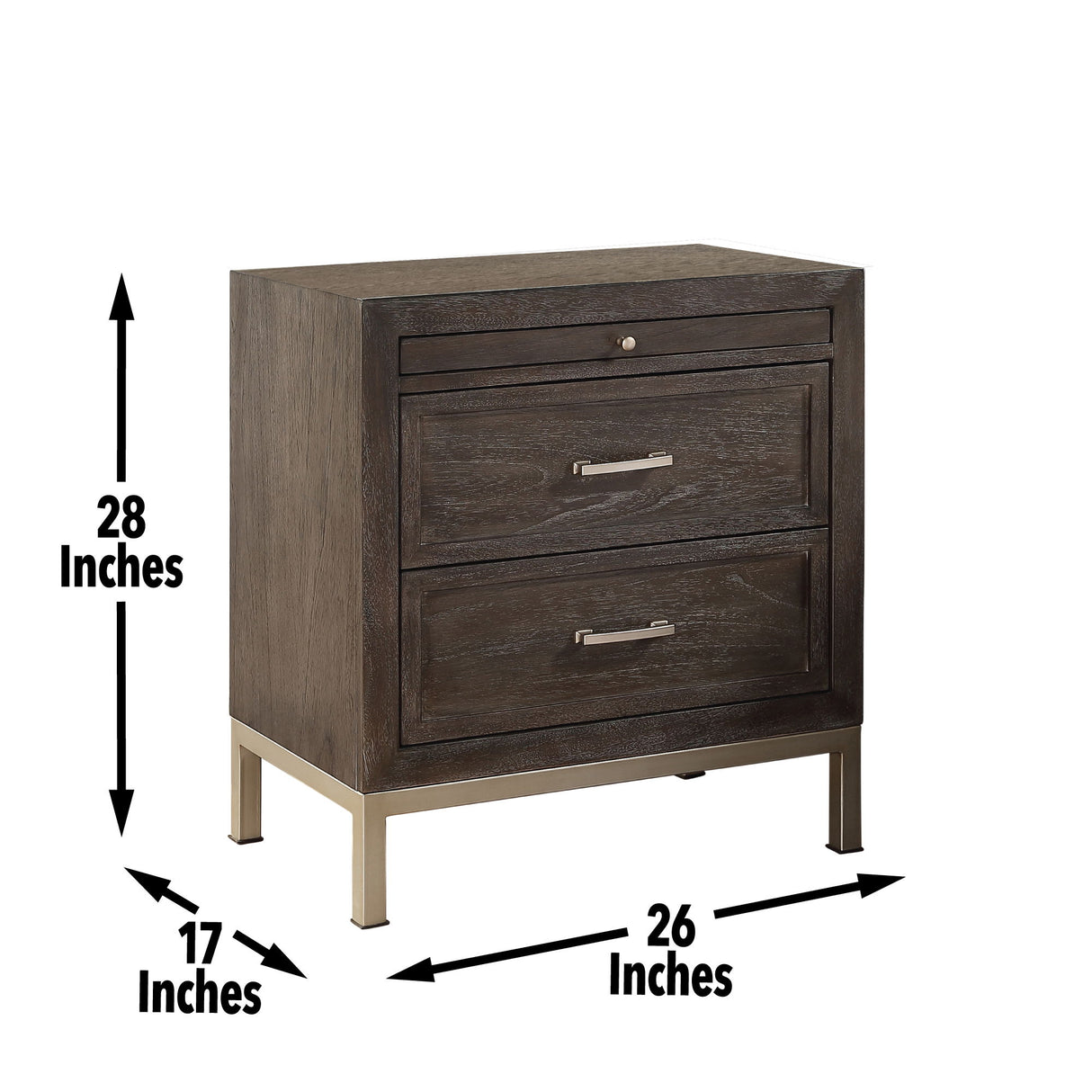 Broomfield - Nightstand - Brown