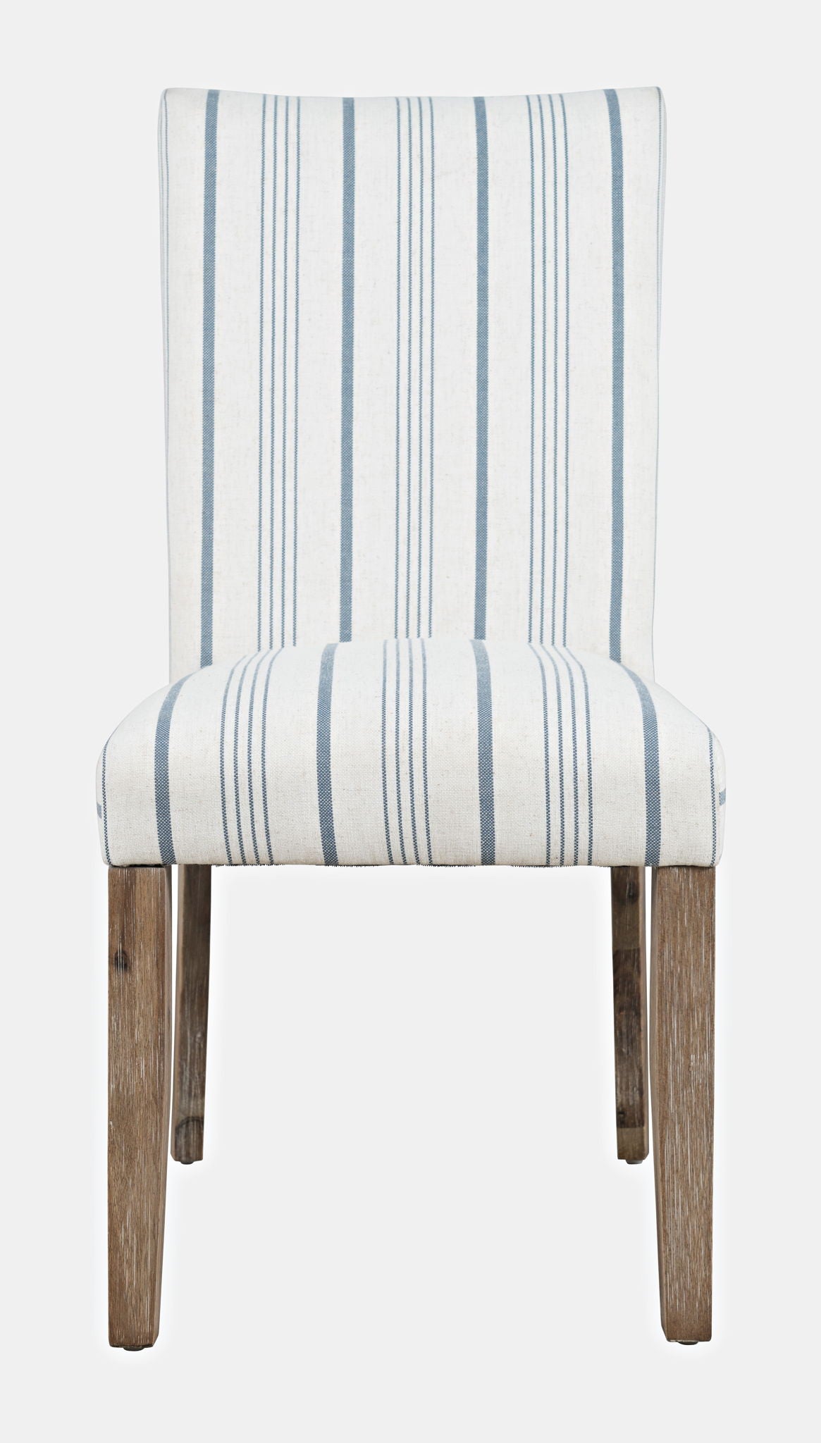 Eastern Tides - Upholstered Dining Chair (Set of 2) - Blue Stripe / White