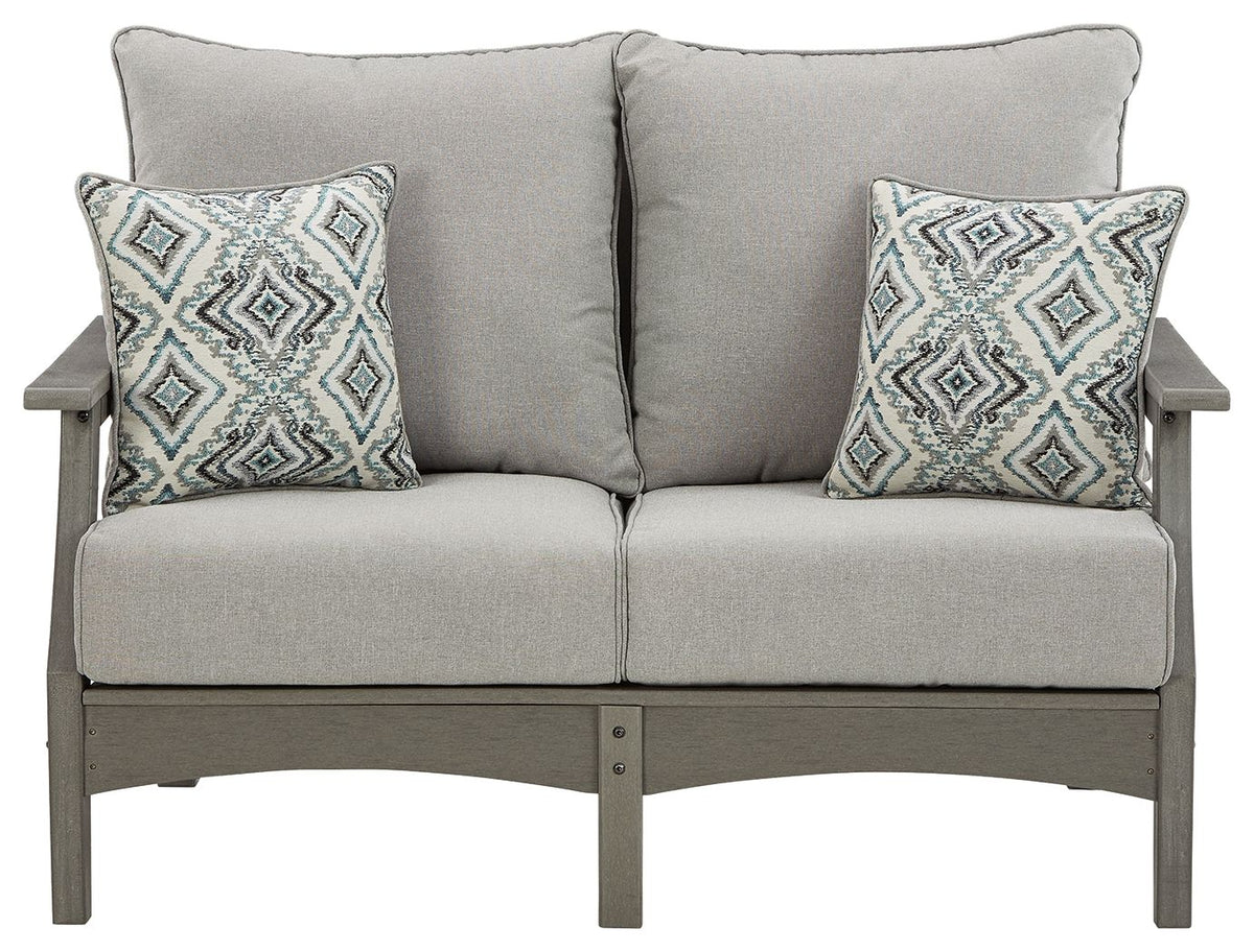 Visola - Loveseat With Cushion - Gray