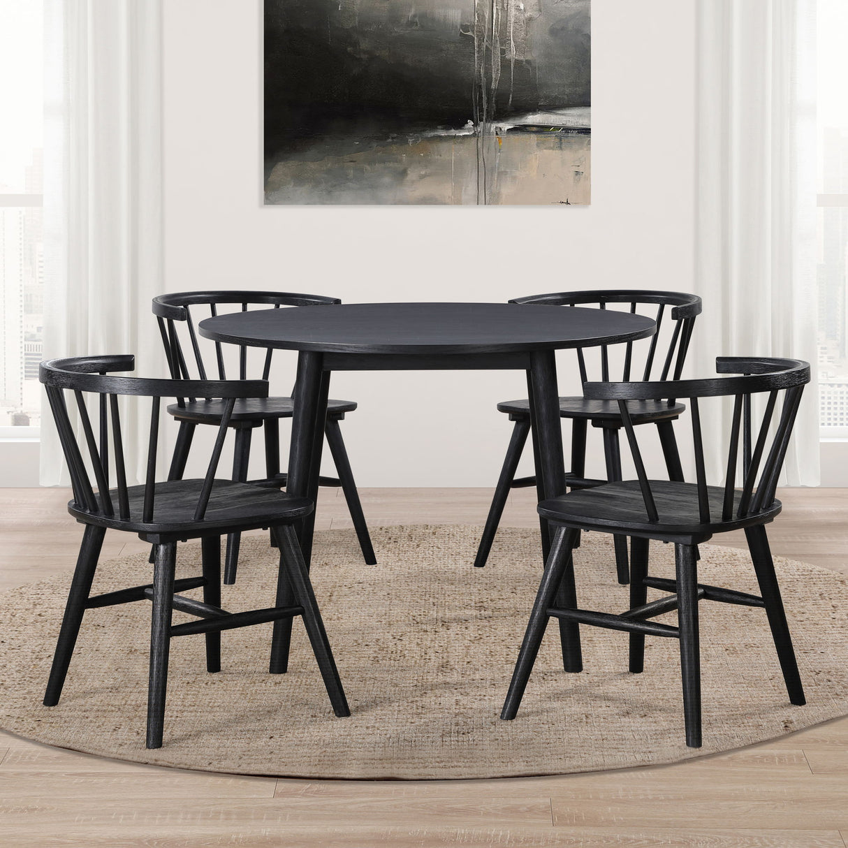 Willow - 5 Piece Round Dining Set