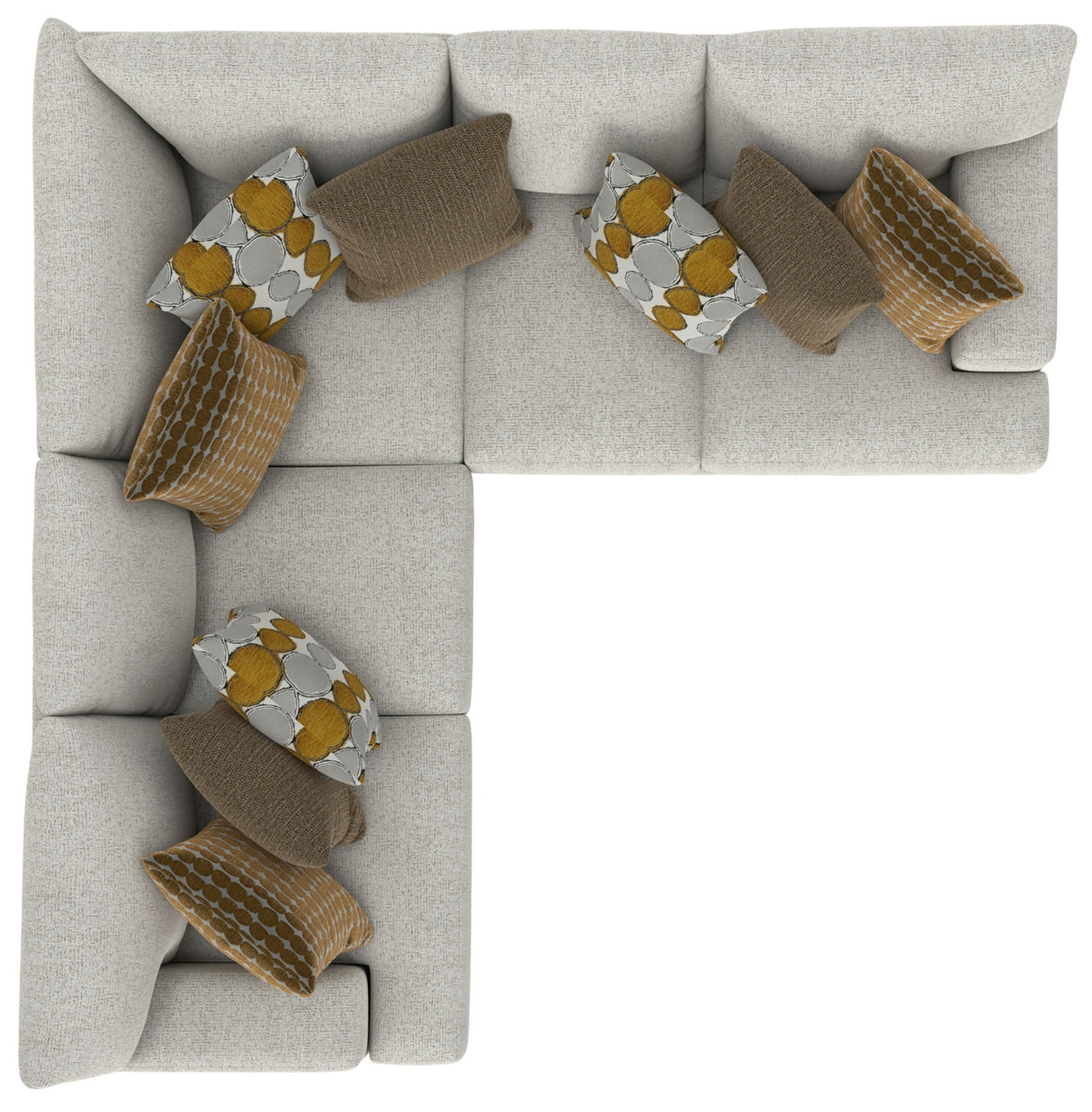 Tori - Sectional With Comfort Coil Seating And Accent Pillows Included