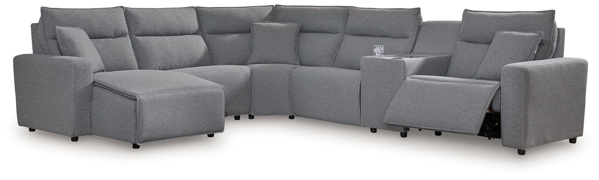 ModMax II - Salt And Pepper - Reclining Sectional