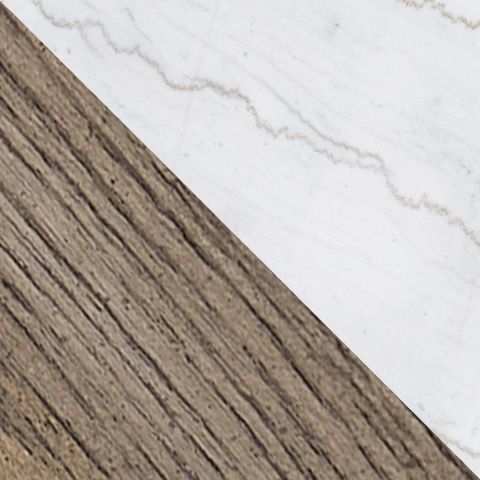 Loyaska - Rectangular Cocktail Table - Brown / Ivory