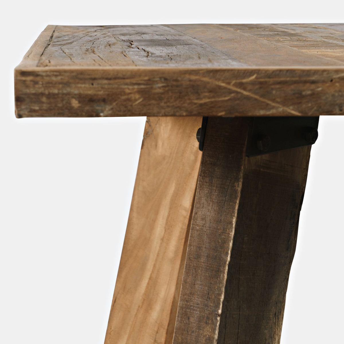Reclamation - Square Dining Table - Rustic Unfinished Brown