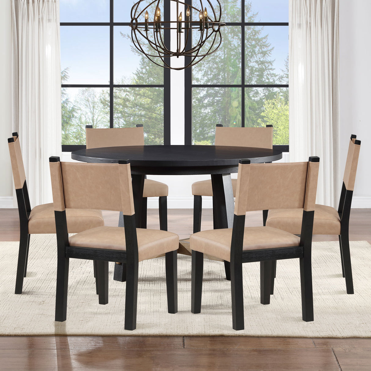 Aubrey - 7 Piece Round Dining Set