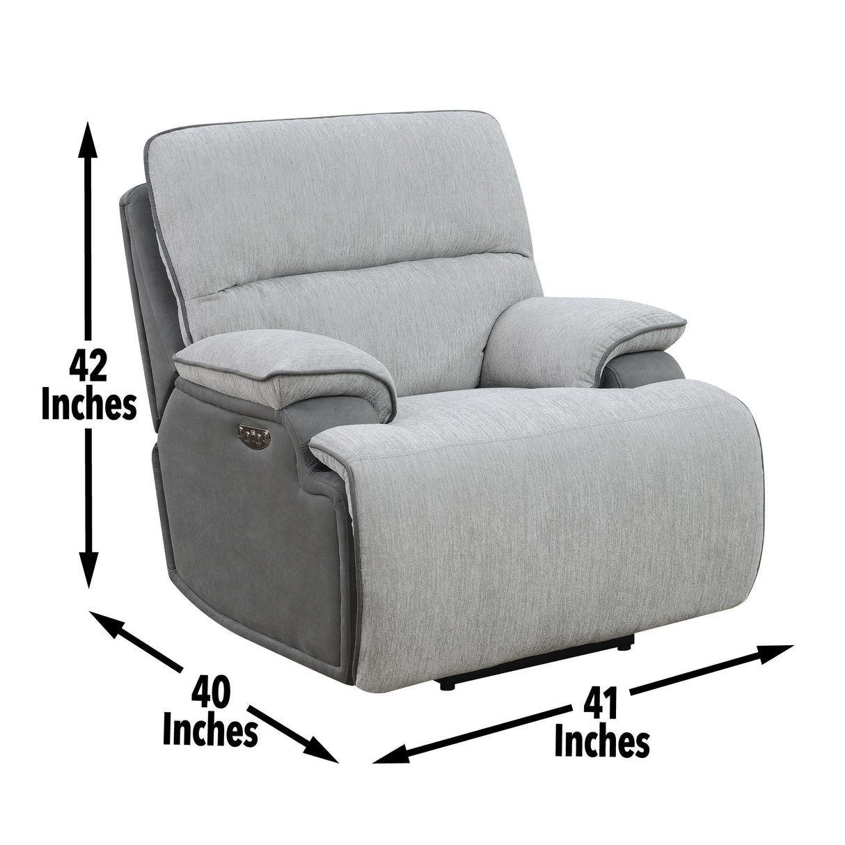 Cyprus - Recliner Chair - Gray
