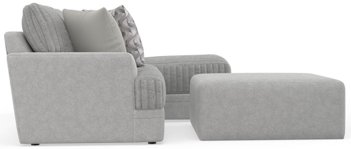 Titan - Sectional With Comfort Coil Seating, Cocktail Ottoman And Accent Pillows Included
